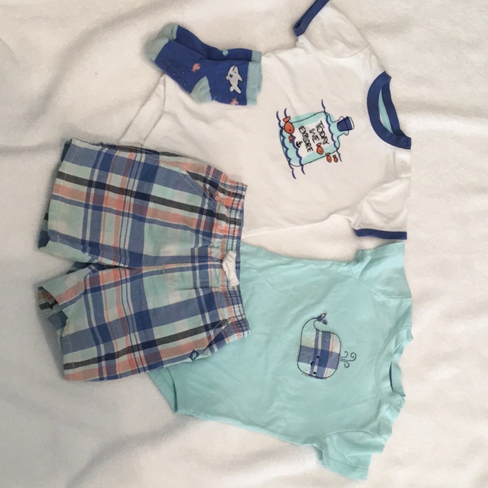 Gymboree 18-24m set whale
